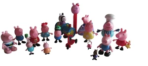 Huge Peppa Pig Lot (2) Buggy Racers (13) Figures + Pez Dispenser + Red Scooter - Picture 1 of 11