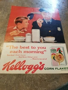 Pubblicità stampa d'epoca 1964 Kellogs Corn Flakes. Il meglio per te ogni mattina - Foto 1 di 1