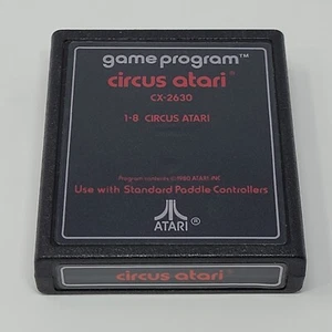 Circus Atari (Atari 2600) Text Label CLEANED & TESTED - Bild 1 von 2