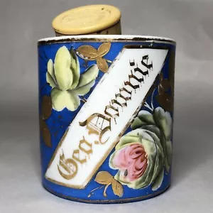 Antique Occupational Shaving Mug - Geo. Downie C.A. Smith Philadelphia w/ Brush - Picture 1 of 9