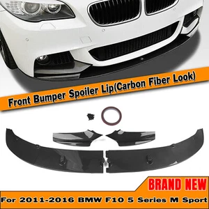 Car Front Bumper Spoiler Lip For 2011-2017 2014 BMW F10 5 Series M Sport CB Look - Picture 1 of 17