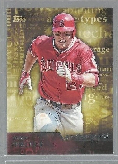  2015 Topps Archetypes #A4 Mike Trout (ref39659---39660) - Image 1 of 1