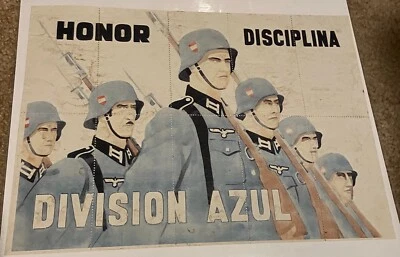 Folha de moeda de ração da Segunda Guerra Mundial 1942 divisão azul espanha 8 x 12 - Imagem 1 de 2