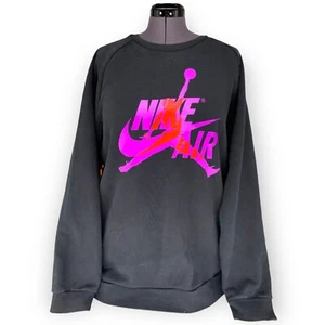 Jordan Jumpman Classics Black Crew Neck Sweatshirt BV6006-011 Men’s Size XL - Picture 1 of 7