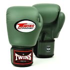Twins Special BGVL3 Olive Green Muay Thai Boxing Gloves Kickboxing MMA