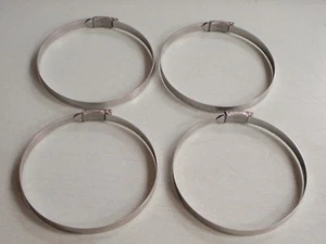 HOSE CLAMPS 316 STAINLESS SIZE 24 MIN 1-5/32 MAX 2-3/32 4 PACK 13650 SCANDVIK - Foto 1 di 1