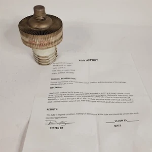 Eimac 4CX1000A Radial-Beam Tetrode 1000w Full Emission Electron Tube Recent Test - Picture 1 of 10