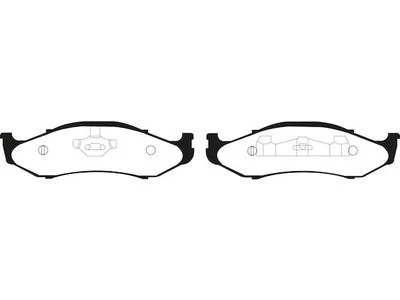 Conjunto de pastilhas de freio dianteiro para 1997-2006 Jeep Wrangler 1998 1999 2000 2001 2002 ZR141JN - Imagem 1 de 4