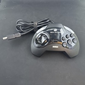 Sega Saturn Controller MK-80100 Original Black OEM TESTED