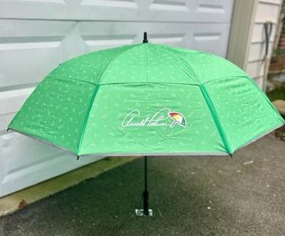 Weatherman Arnold Palmer 68" Golf Umbrella Green Micro Drink All Over Print NWT - Image 1 of 4