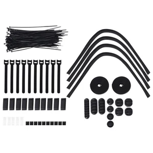 152-Teiliges Kabelmanagement-Kabel-Organizer-Kit, Inklusive Selbstklebender9475 - Bild 1 von 7