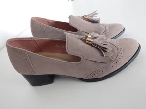 Oriental Traffic Womens Dress Suede Tassel Block Heel Loafers Womens Size 37 - Picture 1 of 6