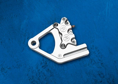 PERFORMANCE MACHINE (PM) Caliper - Rear - Polished Fits 87-99 FXST/FL - Image 1 of 2