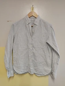 UNIQLO & LEMAIRE LINEN COTTON White Checked L/S SHIRT - SIZE Small - Picture 1 of 10
