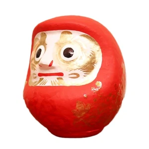 Happy Daruma Puppen Favolic Glücksbringer Charm Blumenmuster Made in Japan  - Bild 1 von 9