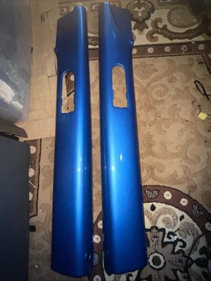 98-10 Volkswagen Beetle  LH & RH Front Door Panel Upper Bezel Trims Blue - Image 1 of 4