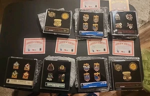 7 Numbered 1996 Olympic Games Equestrian Soccer Pin Set With Original Box - Picture 1 of 8