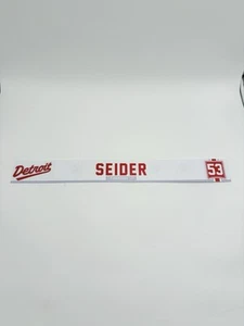 Moritz Seider Red Wings 2025 Stadium Series Locker Room Name Plate - Picture 1 of 2