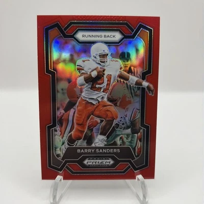Selecciones del draft Barry Sanders 2024 Panini Prizm #43 Red Prizm/299 Foto 1 de 2