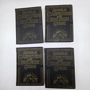Audels Carpenters and Builders Guide 1-4 Full Set VTG 1951 Illustrated Asst. - Picture 1 of 11