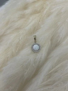 333 Gold Anhänger mit Opal.8kt Gelbgold.Neuer Opalanhänger+Etikett.Opal - Bild 1 von 6
