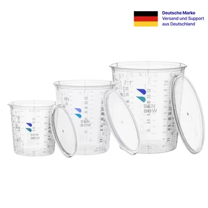 Mischbecher mit Deckel & Skala | Für Lackierarbeiten & Epoxidharz - Bild 1 von 22