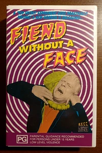 Fiend Without A Face (1957) - Rare 1992 Australian VHS Tape - Prepped for Rental - Imagen 1 de 4