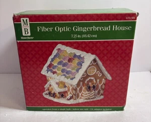 Merry BriteFiber Optic Gingerbread House - Holiday Christmas Light Up Decor - Picture 1 of 15