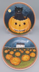 Piatti Halloween Oneida Sakura Zucca Hallow x2 di David Carter Marrone - Foto 1 di 9