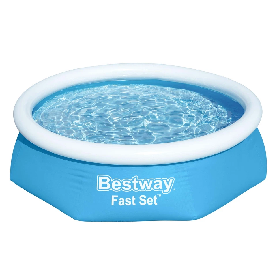 Bestway® Fast Set™ Aufstellpool-Set mit Filterpumpe Ø 244 x 61 cm, blau, rund - Bild 1 von 1