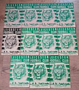 Leicester Rugby Programmes 1953 - 1961 - Picture 1 of 31