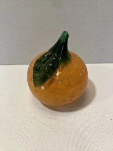 Murano Style Glass Fruits-Orange Pumpkin - Picture 1 of 6