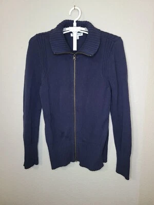 Vintage Pendleton Mens Medium Dark Blue Full Zip Cardigan Sweater M150 - Image 1 of 4