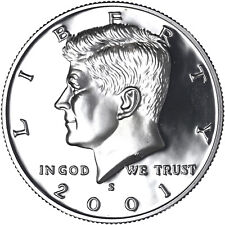 2001 S Kennedy Half Dollar Gem Deep Cameo CN-Clad Proof Coin