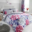 ROSE DUVET COVER SET SOFT COTTON BEDDING WITH PILLOWCASES SING DOUBLE KING SIZE