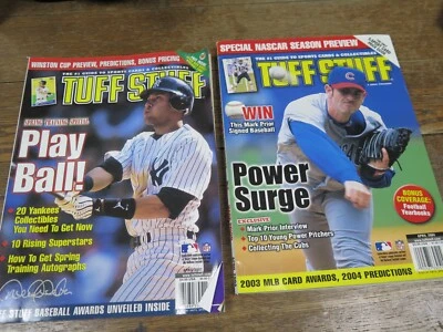2 Tuff Stuff April 2002 & 2004 Baseball Derek Jeter Mark Prior Vintage MAGAZINES - Imagem 1 de 4