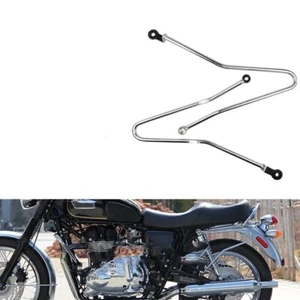 Chrome Motorcycle Pannier Rail Saddlebag Supports for Triumph T120 T100 Thruxton - Picture 1 of 8