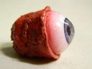 HALLOWEEN HORROR PROP EYEBALL POPPERS for skull or mask Blue - Picture 1 of 1