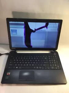 Toshiba Satellite C55D 15" Laptop AMD A8 -BOOTS/BAD DISPLAY -MZ - Picture 1 of 6