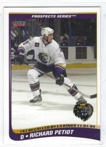 2005-06 Manchester Monarchs (AHL) Series 2 Richard Petiot