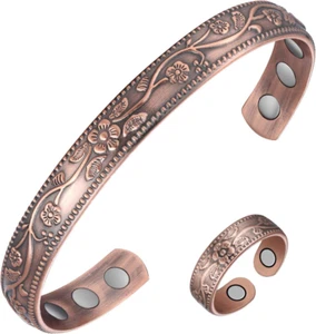 Jecanori Kupfer Armband & Ring für Damen, Magnetarmbänder und Ring mit 3500 - Bild 1 von 12