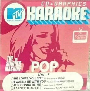 Karaoke Pop MTV Vol.7 Authentic 'Singing Machine' CD & G Near Mint - Picture 1 of 3