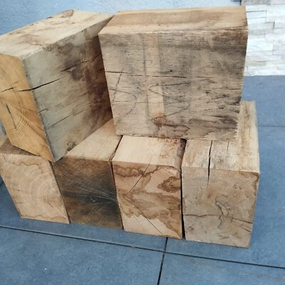 16x26x30 cm Eiche Massivholz Bohle Block Eichensäule Bastelholz  - Bild 1 von 4