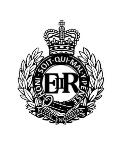 Insignia de tapa de ingenieros reales arte de pared de metal, ejército británico, aprobado oficial por MOD - Imagen 1 de 7