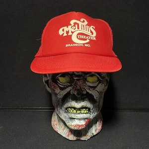 Mel Tillis Theater Branson Missouri MO Hat Mesh Trucker Snapback Cap Red Vtg 80s - Picture 1 of 7