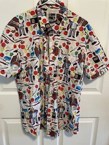 Kevin Malone The Office XL Button Down Kurzarm Hemd Chili Spilled  - Bild 1 von 6