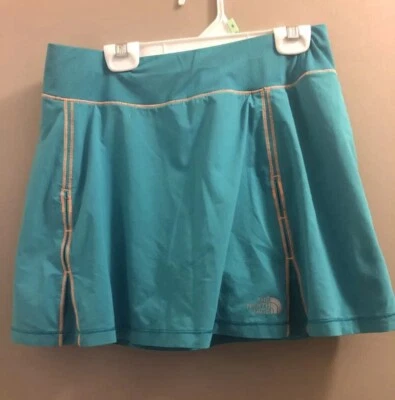 The North Face Skort Women’s S Small Teal Orange Golf Skirt Hiking Tennis - Image 1 of 4