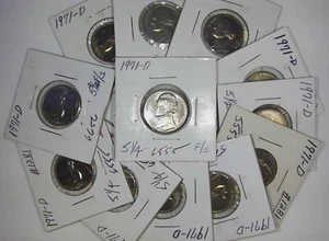 (1) 1971-D Jefferson Nickel Choice-Gem BU Uncirculated Full Steps US 5c cs001 - Picture 1 of 4