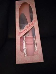 Hortense B. Hewitt Silver Plated Knife/Server Set. Sheffield,  England.    (210) - Picture 1 of 4