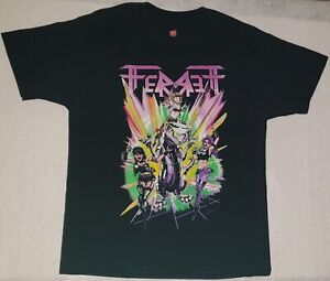 T-shirt noir FERRETT New York City Glam Metal taille grand